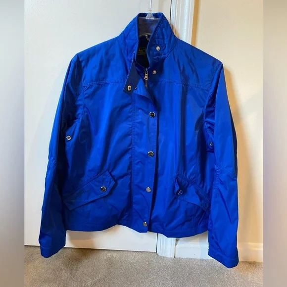 Lauren Active by Ralph Lauren vintage blue windbreaker bomber jacket - Picture 1 of 6